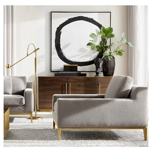 มาใหม่เฟอร์นิเจอร์ในร่มโซฟาเดี่ยวที่เรียบง่ายบ้านแขนเก้าอี้ผ้าระดับไฮเอนด์โซฟาห้องนั่งเล่น - Product Image 5