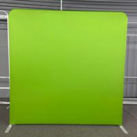 Support de toile de fond en alliage d'aluminium 8x8ft/10x8ft/20x8ft pour salon professionnel, avec housse personnalisée en tissu tendu type taie d'oreiller