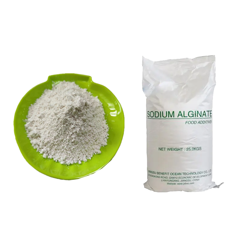 Vente en gros poudre d'alginate de sodium populaire 25kg d'alginate de sodium 99% de qualité alimentaire