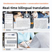Grabadora de Voz Inteligente Portátil con Transcripción de Grabación con un Solo Botón, Gadget Ideal para Trabajadores y Estudiantes