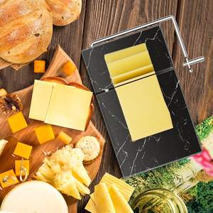 Ustensile <span class=keywords><strong>de</strong></span> cuisine : Planche à fromage en marbre, trancheuse à fromage en acier inoxydable avec fil <span class=keywords><strong>de</strong></span> coupe-fromage - Product Image 5