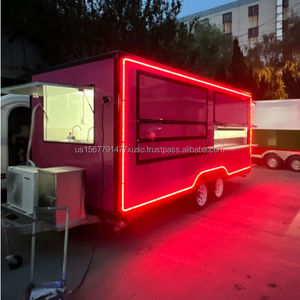 USA Food Cart Remolques Fast Fitted Food Trucks Voiture-restaurant Van Concession Remorques alimentaires mobiles entièrement équipées à vendre - Product Image 6