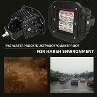 Barre lumineuse de travail pour voiture 12W 6 LED ultra-lumineuse, phare auxiliaire haute puissance modifié tout-terrain, projecteur de conduite pour camion et tracteur