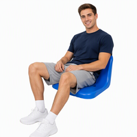 Siège de stade imperméable anti-UV haute densité pour extérieur, conception de chaise de rangée pour sports, sièges de tribune intérieure pour arènes