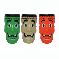 Gobelets réutilisables personnalisés en plastique PP écologique pour Halloween, avec isolation thermique de 12 à 24 heures, pour les fêtes