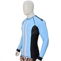 Maillot de compression personnalisé à manches longues pour homme, respirant, séchage rapide, écologique, coupe ample, idéal pour le MMA et le BJJ