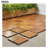 Dalles de terrasse extérieures en teck de Birmanie, Cumaru, Merbau, Kempas, Ipe, carrées, résistantes aux intempéries, emboîtables, écologiques, pour jardin et balcon