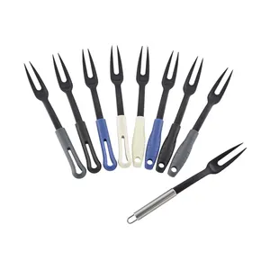 Kitchen Nylon Tools Utensil Gadgets Long Meat Bone Forks Kitchen Accessories Cooks Barbecue Bbq Fork