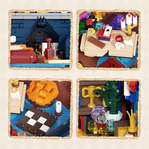 Ladrillo 66174 Colegio <span class=keywords><strong>Gryffindor</strong></span> Sala Mágica Maqueta de Construcción Adornos Juguetes Educativos Ensamblables para Niños - Product Image 3