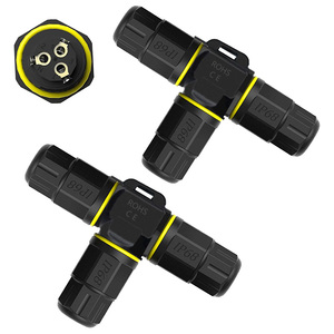 Conector de Cable Impermeable en Forma de T de 3 Vías con Certificación CE RoHS, Caja de Conexiones de Nylon PA66 IP68, Divisor de Cables, Junta de Cables M20 M25 para Exteriores - Product Image 1