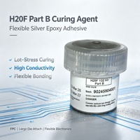 Résine époxy conductrice flexible argentée EPO-TEK H20F, kit bicomposant A+B pour le collage de puces optoélectroniques et semi-conductrices