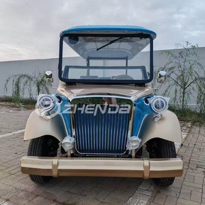 Vehículos Eléctricos Azules con Aire Acondicionado, Carrito de Golf Turístico, Auto Clásico Eléctrico Retro, Auto Clásico Eléctrico Legal para Circular por la Calle - Product Image 4