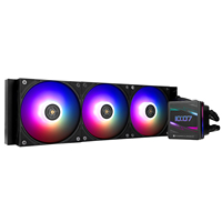 Refroidisseur de processeur liquide AIO Thermalright Grand Vision 360 ARGB BLACK avec écran IPS magnétique de 3,4 pouces 480x480, cadre de 1 mm, pompe 6400 tr/min, compatible LGA1851