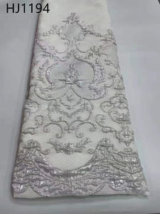 Brokaat Jacquard Stof Oogst Polyester 3d Bloem Jacquard Stof Bloemen Reliëf Rood Geweven Roze Jacquard Brokaat Kant Stof - Product Image 4