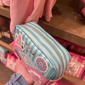 Cartoon Cosmetics Box <strong>Stitch</strong> PU Storage Bag Design Inner With Kawaii Big Capacity Zipper <strong>Make</strong> <strong>up</strong> Bag - Product Image 3