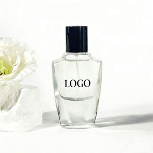 Botella de Perfume de Vidrio Irregular Vacía de 30ml 50ml 100ml con Logotipo Personalizado, Tapa Negra, Pulverizador, Regalo Promocional, Seda - Product Image 2