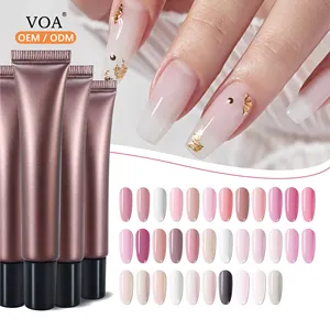 Aosmei nail supplies hema free 15g/30g Soak Off Quick Building Extension gel Poly Acryl Gel Nail Camouflage LED Hard Gel