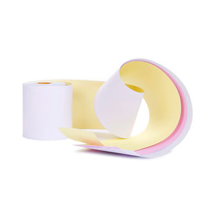 Kertas NCR 3 Lapis Gulungan Tanpa Karbon untuk Faktur Komputer, Digunakan dengan Mesin POS - Product Image 1