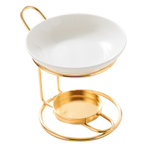 Lampe chauffante électrique à poignée unique en céramique plaquée or <span class=keywords><strong>pour</strong></span> diffuseur d'aromathérapie <span class=keywords><strong>pour</strong></span> faire fondre la cire <span class=keywords><strong>Amazon</strong></span> - Product Image 5