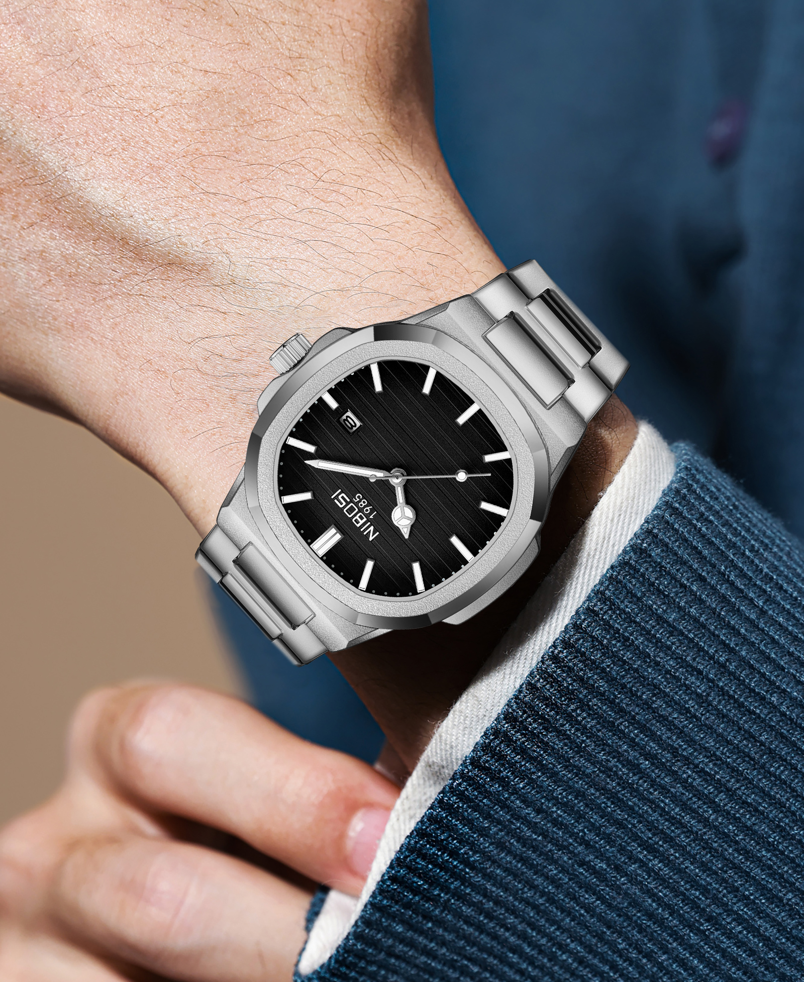 Nibosi 2619 Men's Quartz Watch - Classic & Creative Design
