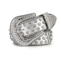 BB – ceintures en cuir cloutées avec strass pour hommes et femmes, unisexe, mode de luxe, style occidental, offre spéciale