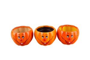 New Style Modern Terracotta Pumpkin <strong>Pot</strong> Ceramic Pumpkin Flower <strong>Pot</strong> - Product Image 3