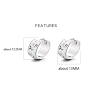 Anting Hoop Bunga Fashion Wanita Grosir untuk Sehari-hari, Berlapis Emas dengan Desain Tulip Enamel Putih Perak Sterling 925