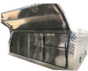 Boîte à outils <span class=keywords><strong>pour</strong></span> pick-up en aluminium à carreaux, sur mesure, étanche, <span class=keywords><strong>pour</strong></span> extérieur, avec trois couvercles, anti-poussière et verrouillable - Product Image 4