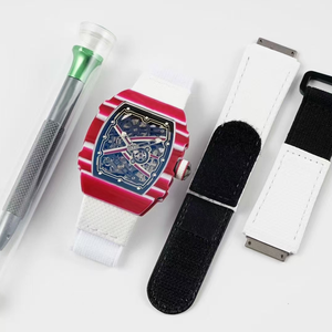 Nouvelle montre de luxe 2026, ultra-fine et ultra-légère de 7,8 mm, 6702, bracelet en fibre de carbone de 20 mm, mouvement mécanique, montre pour homme - Product Image 6