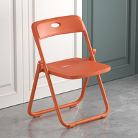 Chaise en plastique moderne pour adultes, chaises pliantes légères en plastique, tables, café, cantine, chaise de salle à manger