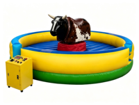 Équipement d'amusement commercial d'extérieur : Machine de jeu gonflable de rodéo mécanique pour adultes