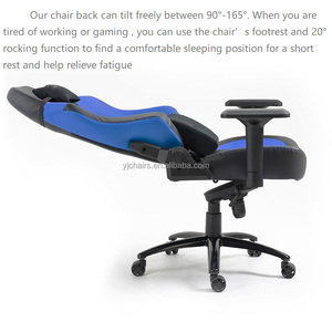 Grand et grand ordinateur 360 <span class=keywords><strong>fauteuil</strong></span> pivotant en cuir PU chaise de bureau mécanisme grenouille 4D <span class=keywords><strong>accoudoir</strong></span> course inclinable chaise de jeu - Product Image 5