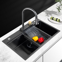 Évier de cuisine multifonctionnel en acier inoxydable avec robinet, ensemble moderne pour cuisine – Nouveauté 2026, Offre Spéciale
