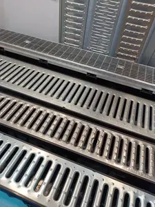 Hot Sale Custom Anti-Slip Grate Stainless Steel Floor Drain Grate Outdoor Drain Drainage Channel Stainless Steel Grating