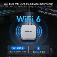 Mini PC Empresarial Intel Core I3-1215U, 12GB LPDDR4, WiFi 6, Triple Pantalla 4K, Computadora de Oficina, Windows 11 Pro