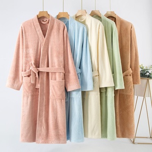 Men & Women's Bathrobe Quick-Drying Soft Thickened Bath Towel Water-Absorbent Nightgown