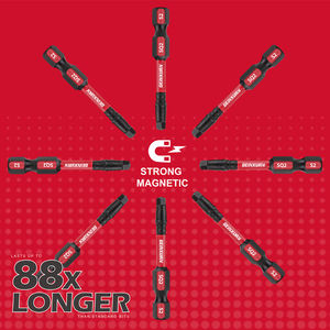 Промышленный класс 25 мм 50 мм SQ2 R2 квадратная S2 Магнитная ударная отвертка насадка Robertson <span class=keywords><strong>2</strong></span> # силовая Магнитная отвертка - Product Image 4