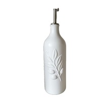 Distributeur d'huile d'olive en céramique moderne et simple, 150 ml, ouverture et fermeture automatiques, bouteille portable pour la cuisine domestique, pour la cuisson et le vin
