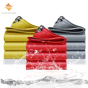 Hot Selling Heavy Duty Waterproof Flame Retardant Anti-UV Plain Large Camping <b>Tarp</b> Outdoor Cover 550gsm PVC Curtain - Product Image 6