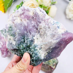 Yeni geldi doğa kristal ham turmalin taşı pembe taş - Product Image 6