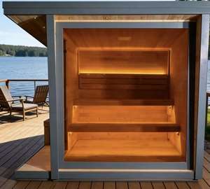 Sauna de vapor cuadrada de diseño ergonómico para relajación y bienestar, económica, para 3-4 personas, ideal para personas mayores. - Product Image 6