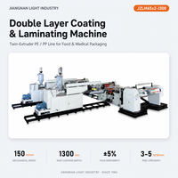 Machine de revêtement pour la production alimentaire industrielle JZLM65x2-1300, contrôle automatique PLC, moteur, film, haute précision, économie d'énergie, faible consommation