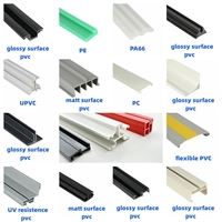Profils en plastique de PVC de résistance de basse température de porte de chambre froide d'extrusion pour la réfrigération adaptée aux besoins du client