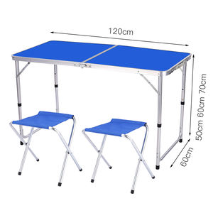 طاولة تخييم محمولة قابلة للطي مع كراسي +4 كراسي سهلة التخزين - Product Image 3