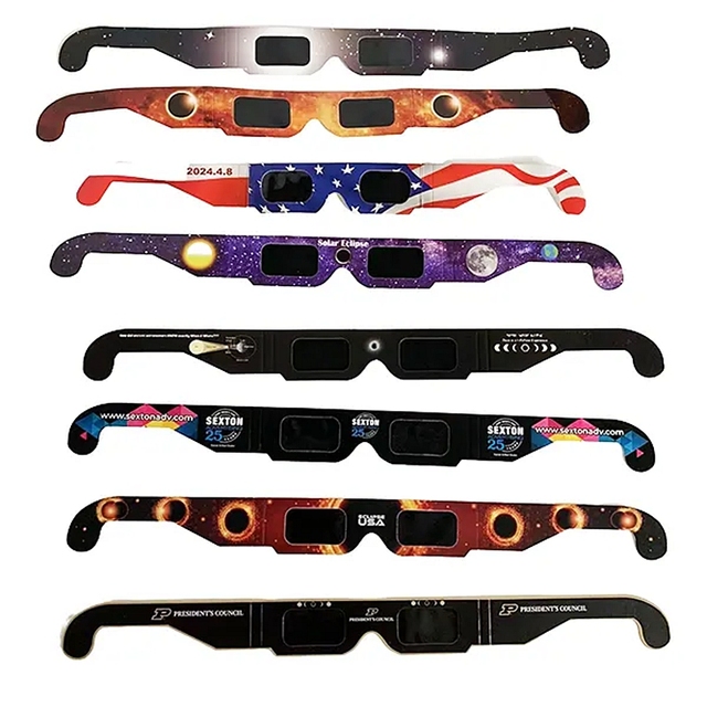 Wholesale EN ISO Standard Paper Cardboard Solar Eclipse Glasses with Customized Design