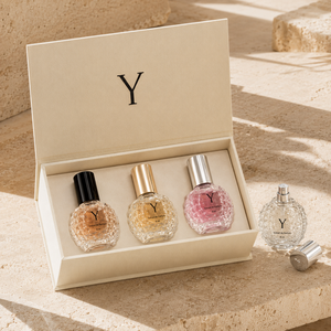 8ml Embossed Round Empty Glass <b>Perfume</b> Spray <b>Bottle</b> With Custom Luxury Gift Box Mini Travel <b>Sample</b> Fragrance Vial Discovery Set - Product Image 4