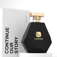 Botol Parfum Kaca Desain Asli Piramida Poligon Segitiga Logo Kustom Grosir Produk Baru 100 ml