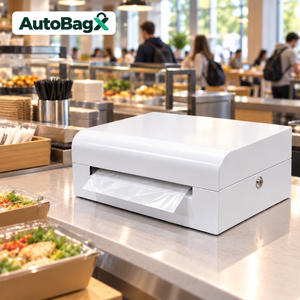Dispensador de Bolsas Automático Vertical AutoBagX C1, Personalizable, Moderno y con Cerradura, para Mostrador de Supermercado, con Opción de Punto de Venta - Product Image 1
