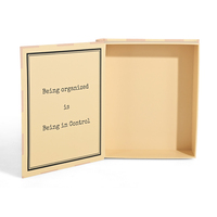 Boîte cadeau recyclable en forme de livre en carton papier magnétique imprimé avec logo design personnalisé