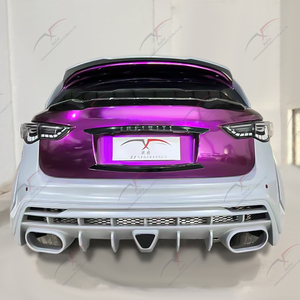 Kit de Carrocería para Infiniti QX70, Actualización de Parachoques Delantero/Trasero, Faldón Lateral, Pasos de Rueda y Alerón Superior para Automóvil, Personalizable en Fibra de Carbono y Vidrio - Product Image 3